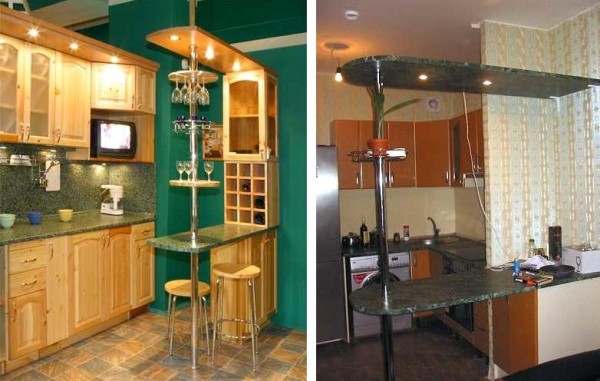 Comptoir de bar pour une petite cuisine