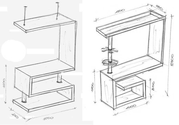 Comptoirs de bar pour la cuisine moderne