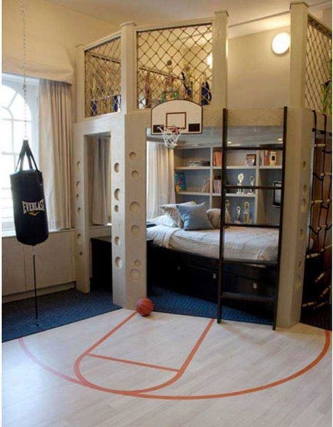 Chambre pour un jeune homme sportif