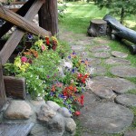 Chemins et bordures en bois
