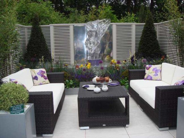Meubles de jardin en osier pour la décoration Art Nouveau