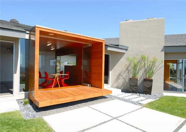 Le gazebo original. Avec elle, la conception du jardin ne sera pas ennuyeuse