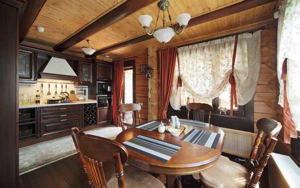 Faux-plafond en bois