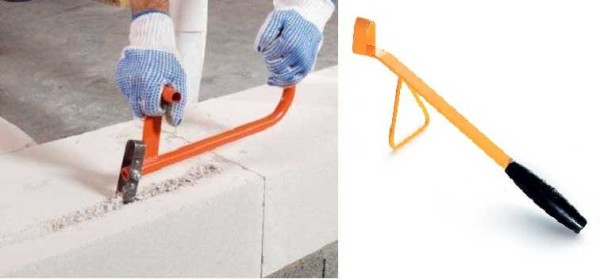 Deux modèles de rainureuse pour bloc aéré