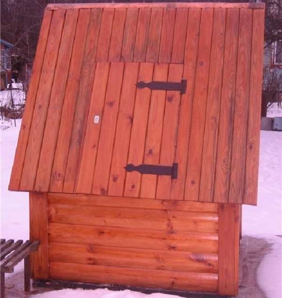 Option d'une maison fermée pour un puits