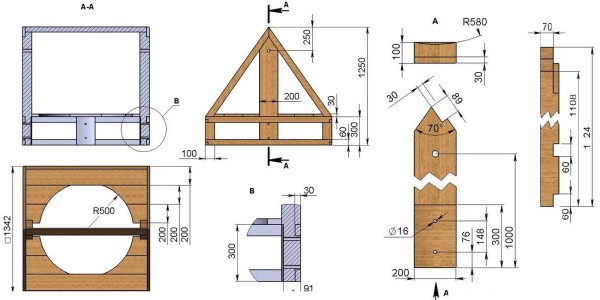 Maison pour un bien faites-le vous-même dessins cotés