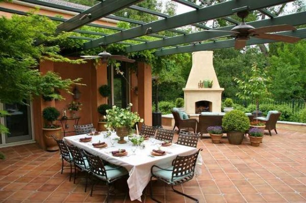 cuisine d'été ouverte