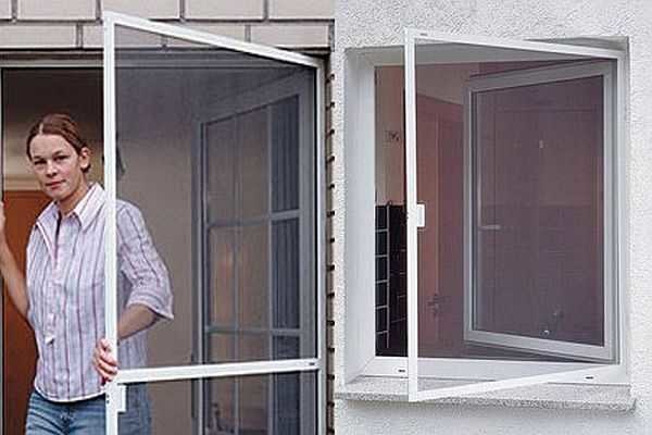 Les moustiquaires pivotantes sont pratiques pour les portes