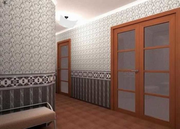 Il est souvent nécessaire de réduire visuellement la hauteur des plafonds dans les couloirs