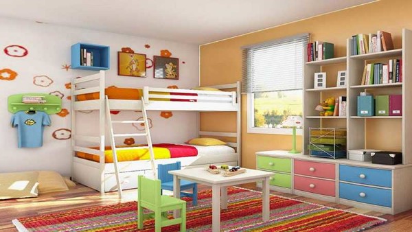 Pour les enfants, le collage de papiers peints de deux types est également pertinent