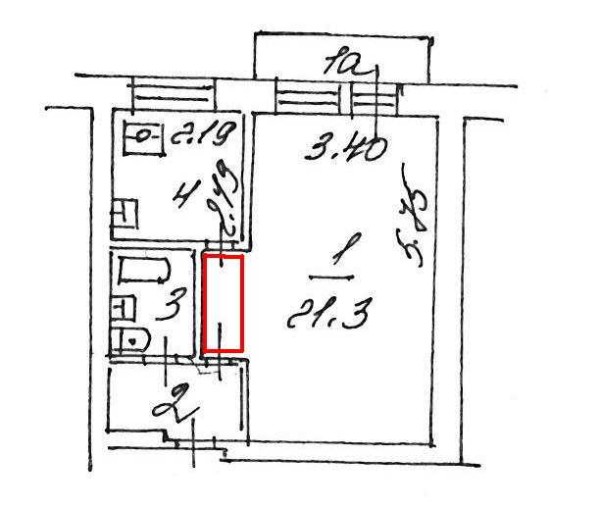 Zone litigieuse lors de l'extension de la zone de la salle de bain