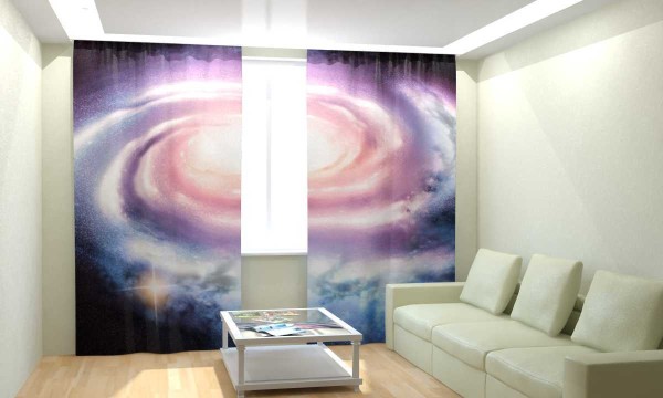Rideaux 3D dans le salon