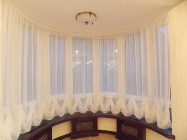 Rideaux autrichiens - draperie en bas ou en haut