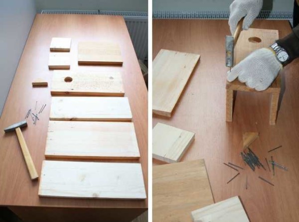 Nous commençons à construire un nichoir