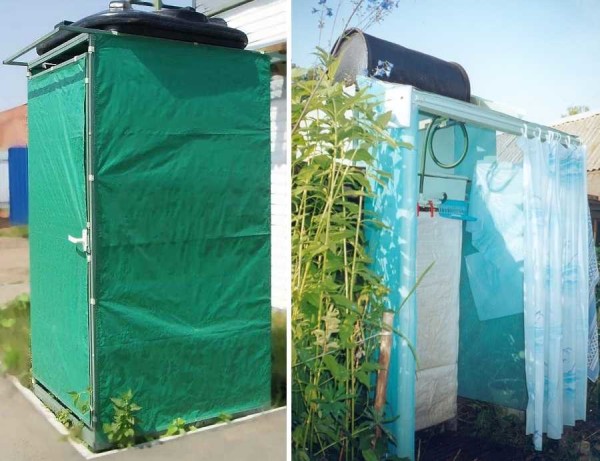 Boîtier de douche économique - tissu et film