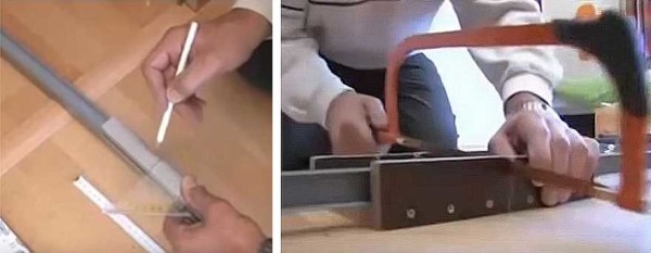Coupez les guides latéraux à la longueur