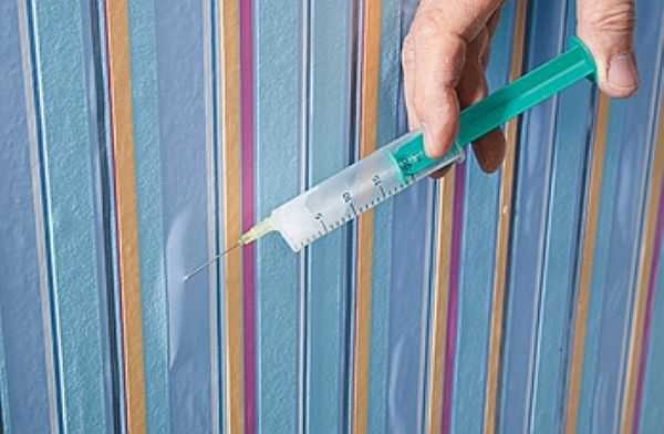 Faire des bulles sur le papier peint
