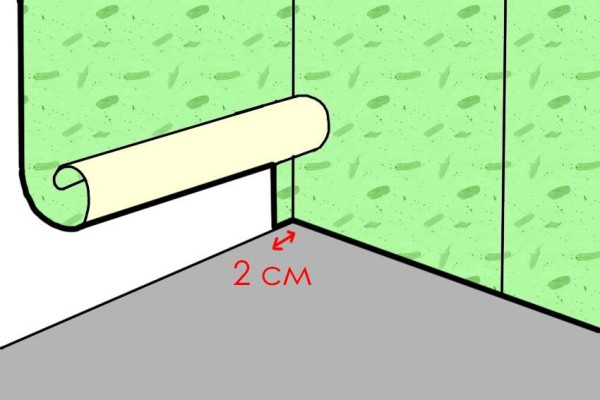 Une façon de coller le coin intérieur
