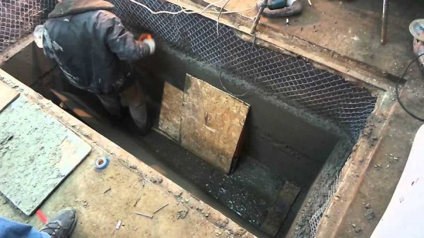 Un exemple de construction d'une fosse d'inspection