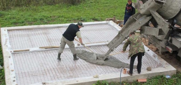 La bétonnière est arrivée