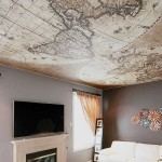 Plafond tendu avec impression photo - même une carte du monde