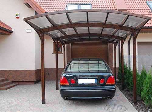 Exemple d'abri pour une voiture