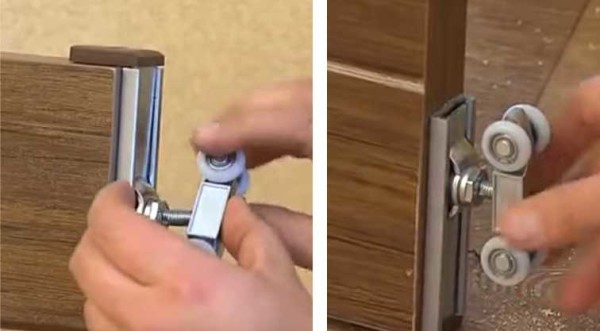 Les plates-formes à rouleaux sont vissées sur les broches