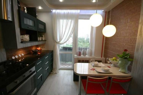 Rénovation cuisine 9 m2 avec non isolé et balcon
