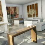 Lignes nettes, surfaces uniformément peintes, peu de détails