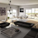 Le style moderne de l'intérieur implique un petit nombre d'articles.