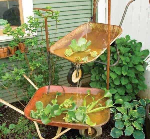 cascade dans le jardin faites-le vous-même photo