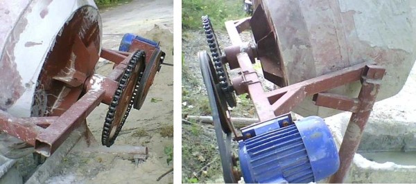Organisation de la transmission à l'aide d'une chaîne moto
