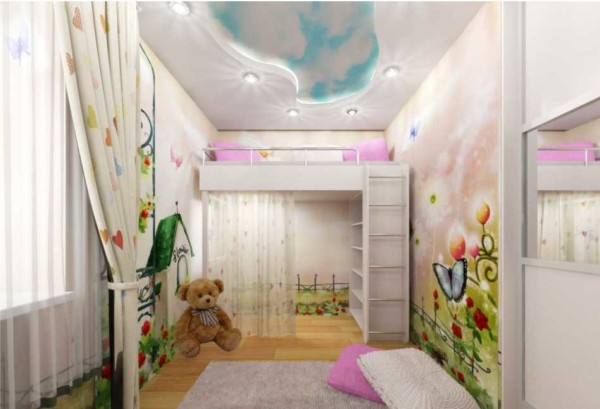 Lit mezzanine pour fille