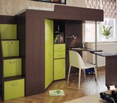 Avec armoire 1 porte et table gigogne