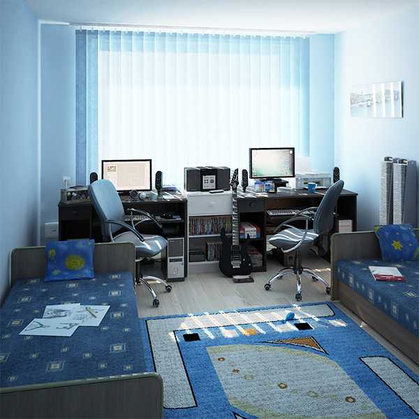 Chambre de deux adolescents