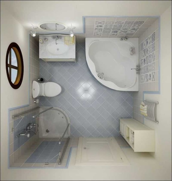 Option de planification pour une petite salle de bain
