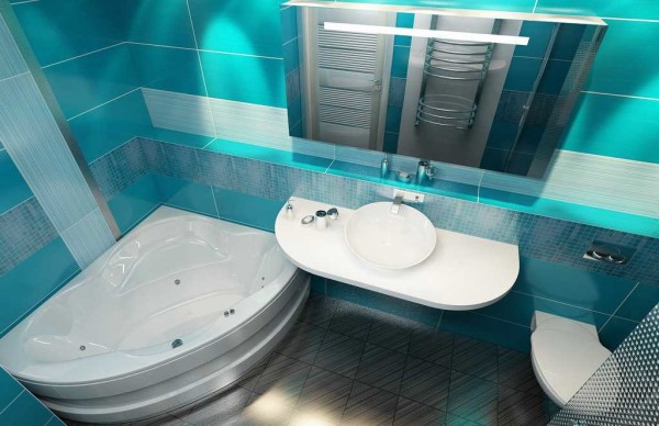 Une cabine de douche dans une petite salle de bain est un moyen d'obtenir plus d'espace