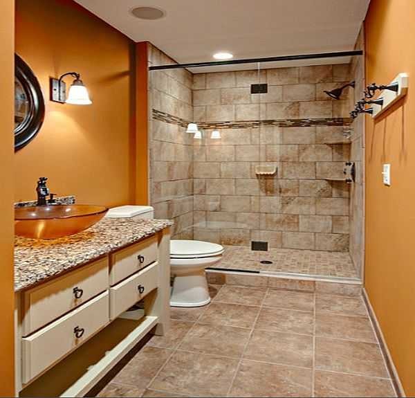 Douche dans la salle de bain
