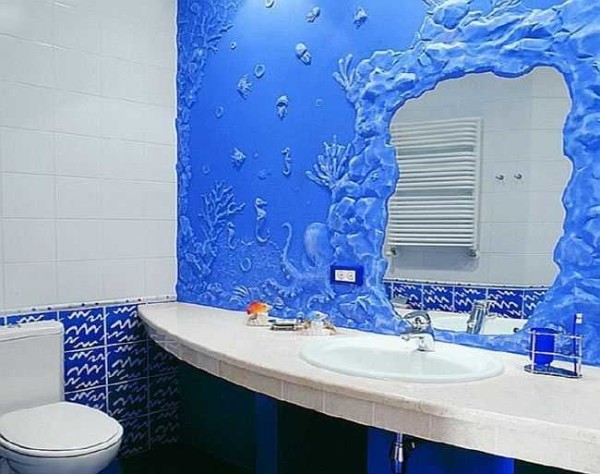 Conception de toilettes dans un style nautique