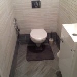 Grès cérame dans les toilettes - pour ceux qui ne veulent pas de carreaux de céramique un bon moyen de sortir