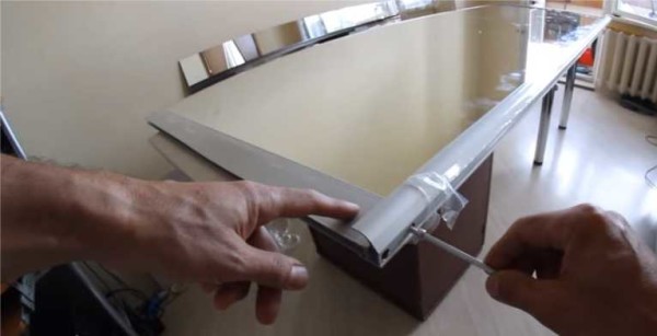 Installation des fixations par le bas