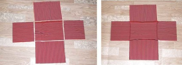 Découpez un double jeu de flans dans le tissu et cousez-les