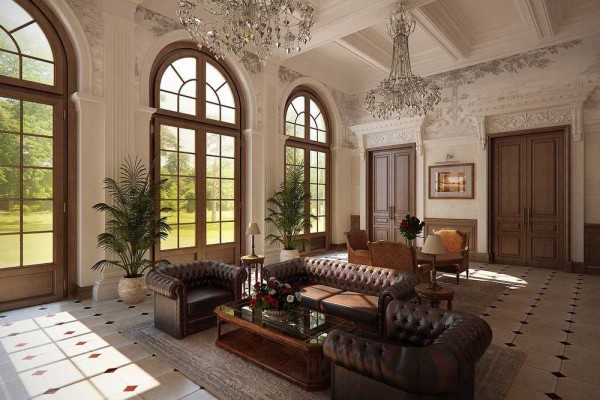 La symétrie dans la disposition des meubles est l'un des principes du style classique de la décoration intérieure