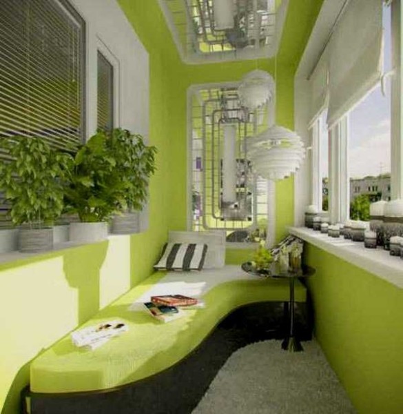Lieu de couchage sur la loggia