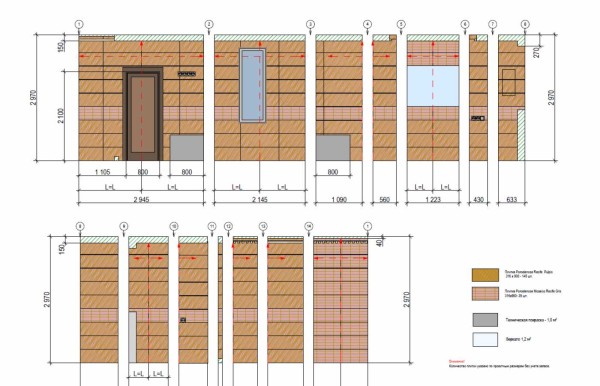 Un exemple de disposition de carrelage dans une salle de bain