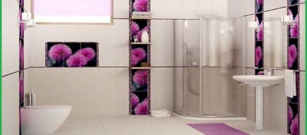 La plupart du temps, la salle de bain est finie avec des carreaux de grand format