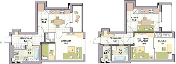 Attribution d'une chambre d'enfants dans un appartement d'une pièce