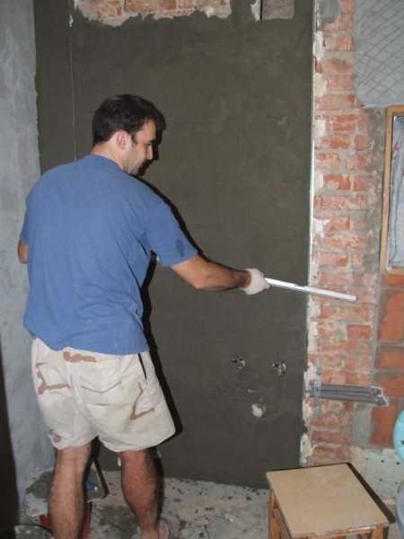 Murs de plâtre