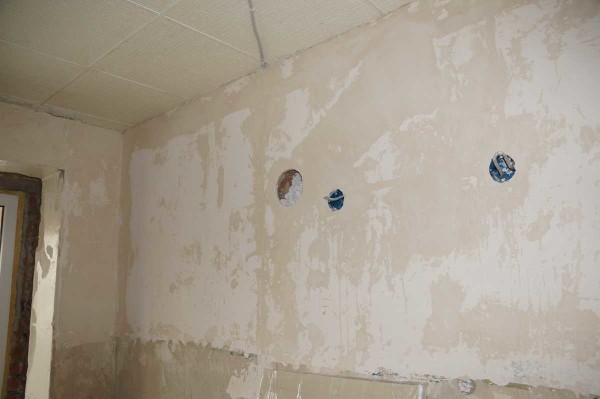 Première couche de mastic