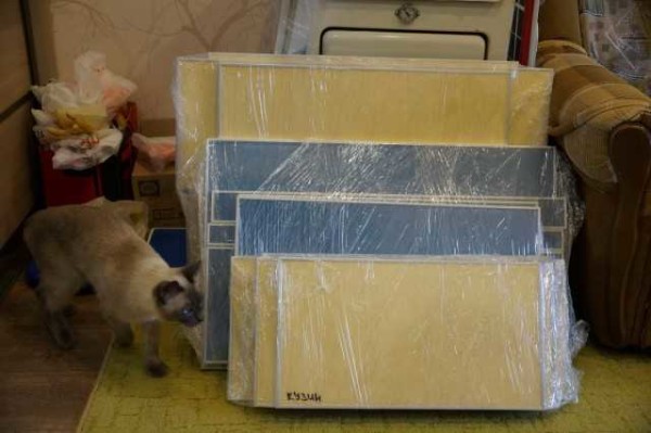Façades en MDF revêtues de plastique